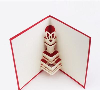 生日贺卡怎么做立体蛋糕