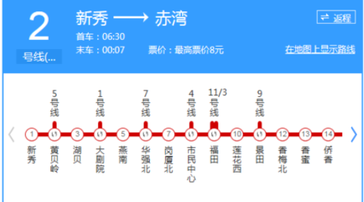 深圳地铁号线线路图,深圳地铁平时运营到什么时候图2