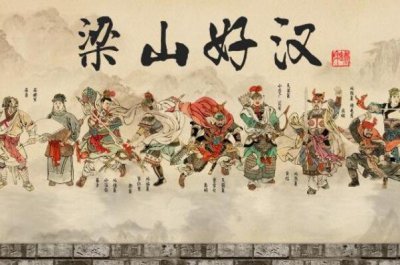 ​水浒传梁山108好汉排名及绰号，水浒108好汉名单大全