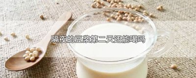 ​隔夜的豆浆第二天还能喝吗