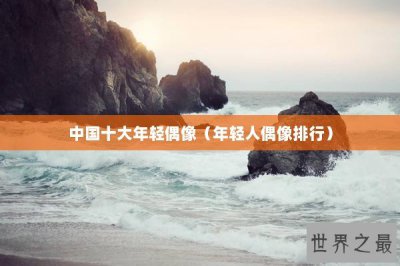 ​中国十大年轻偶像（年轻人偶像排行）