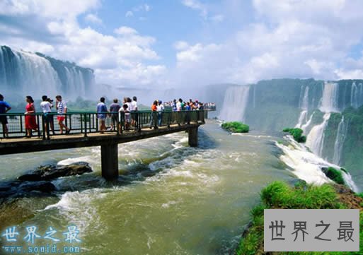 世界上最宽的瀑布，伊瓜苏瀑布(4000米宽)