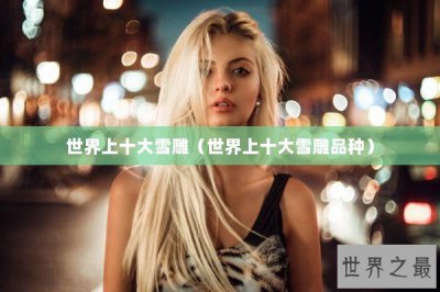 ​世界上十大雪雕（世界上十大雪雕品种）
