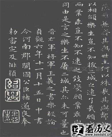 晋右军王羲之书目
