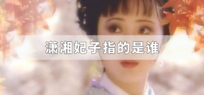 ​潇湘妃子指的是谁