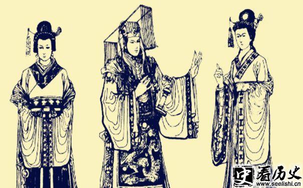 郭圣通（左）刘备（中）阴丽华（右）