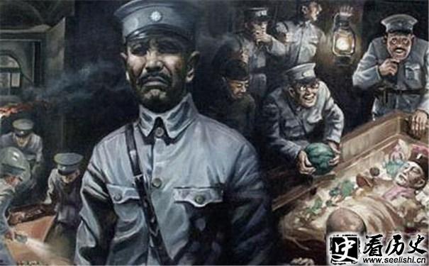 孙殿英油画