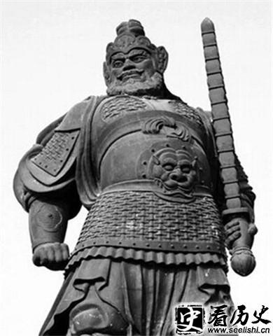 尉迟恭石像照