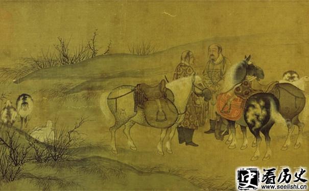 苏武与李陵诀别图