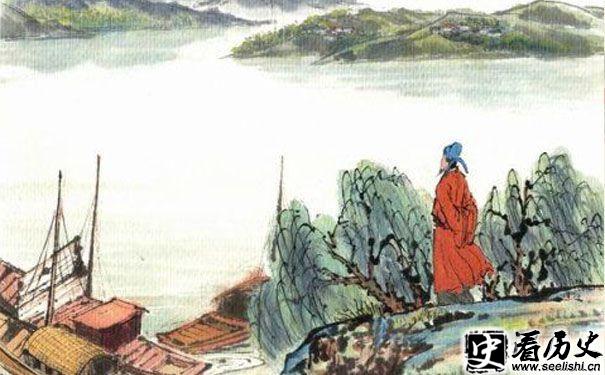 泊船瓜洲故事配画