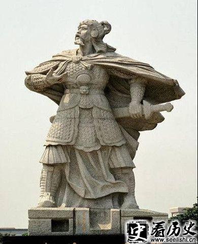 蓝玉雕像
