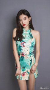 ​内地模特杨晨晨写真集分享，一袭旗袍性感又不失国韵！