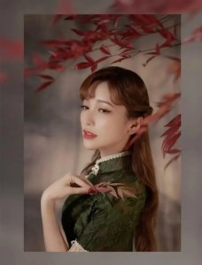 ​金莎前凸后翘的旗袍造型写真合集