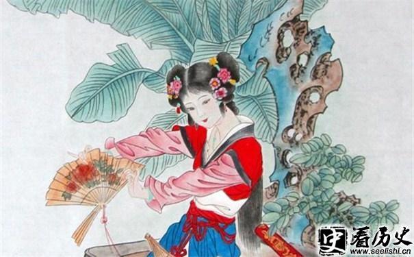 晴雯撕扇子图片