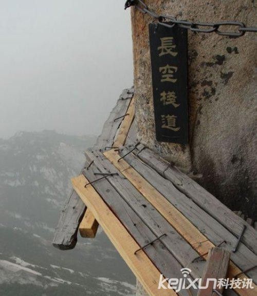 盘点全球让人双脚颤抖的6大景点华山第一天险