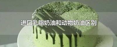 ​进口乳脂是动物奶油还是植物奶油 乳脂奶油和进口动物奶油