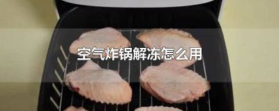 ​空气炸锅快速解冻时间多久 空气炸锅解冻需要多长时间