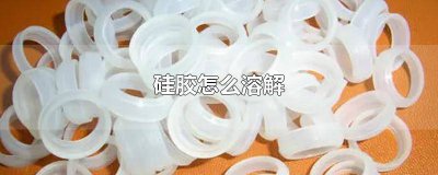 ​硅胶怎么溶解掉的 硅胶怎么溶解掉的快