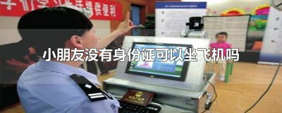 ​小朋友没有身份证可以坐飞机吗? 小朋友没有身份证可以坐飞机吗现在