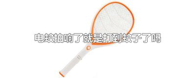 ​电蚊拍没打到蚊子也响 电蚊拍响了没看到蚊子