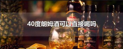 ​朗姆酒纯饮怎么喝才好喝 朗姆酒纯饮可以吗