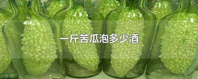 ​泡苦瓜酒的配料 苦瓜泡酒的制作方法