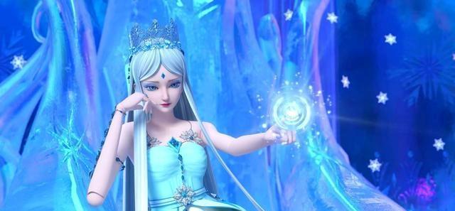 叶罗丽冰公主动漫手机壁纸分享，既美丽又美丽，高清冰雪美女图