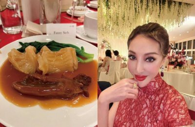 ​香港名媛薛芷伦荣升岳母，晒爱女结婚照： 金饰挂满身惹网友羡慕