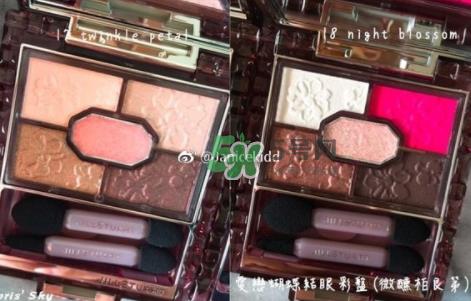 JILL STUART2017秋季爱恋蝴蝶结眼影盘试色_色号