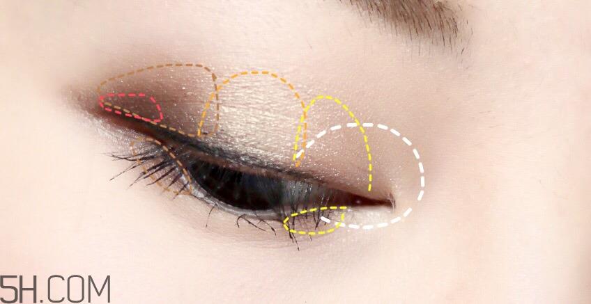 wet n wild8色眼影盘试色_画法教程