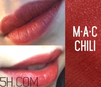 kat von d chula和mac chili一样吗？试色对比