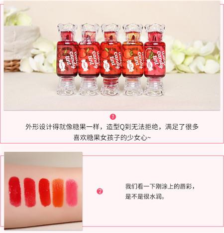 the same得鲜糖果染唇液真假辨别对比图