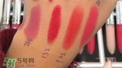 兰蔻菁纯唇膏122试色 兰蔻丝绒唇膏122试色图
