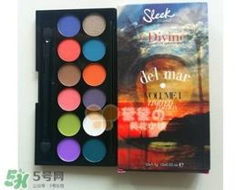 sleek日落盘眼影色号试色 sleek日落眼影盘试色图