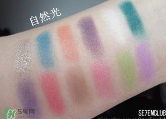 sleek日落盘眼影色号试色 sleek日落眼影盘试色图