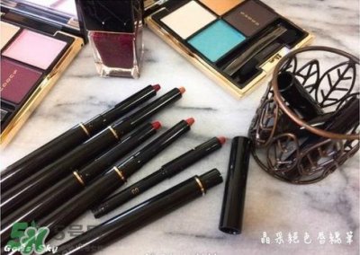 ​suqqu晶采绝色唇线笔色号_试色图