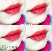 迪奥唇釉754试色 迪奥唇釉专柜价格
