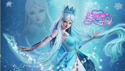 ​《精灵梦叶罗丽》中冰公主的精美剧照，美到惊艳！