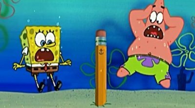 ​海绵宝宝之魔法铅笔，画出了海绵宝宝的邪恶面！铅笔人取代了他！