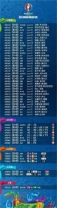 ​收藏2016欧洲杯最全赛程表！（内附彩蛋！）