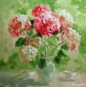 ​乱花渐欲迷人眼，欣赏一组生动、明亮的花卉油画