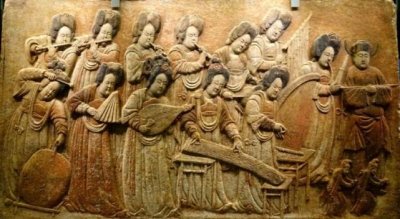 ​国家宝藏小知识——五代彩绘散乐浮雕