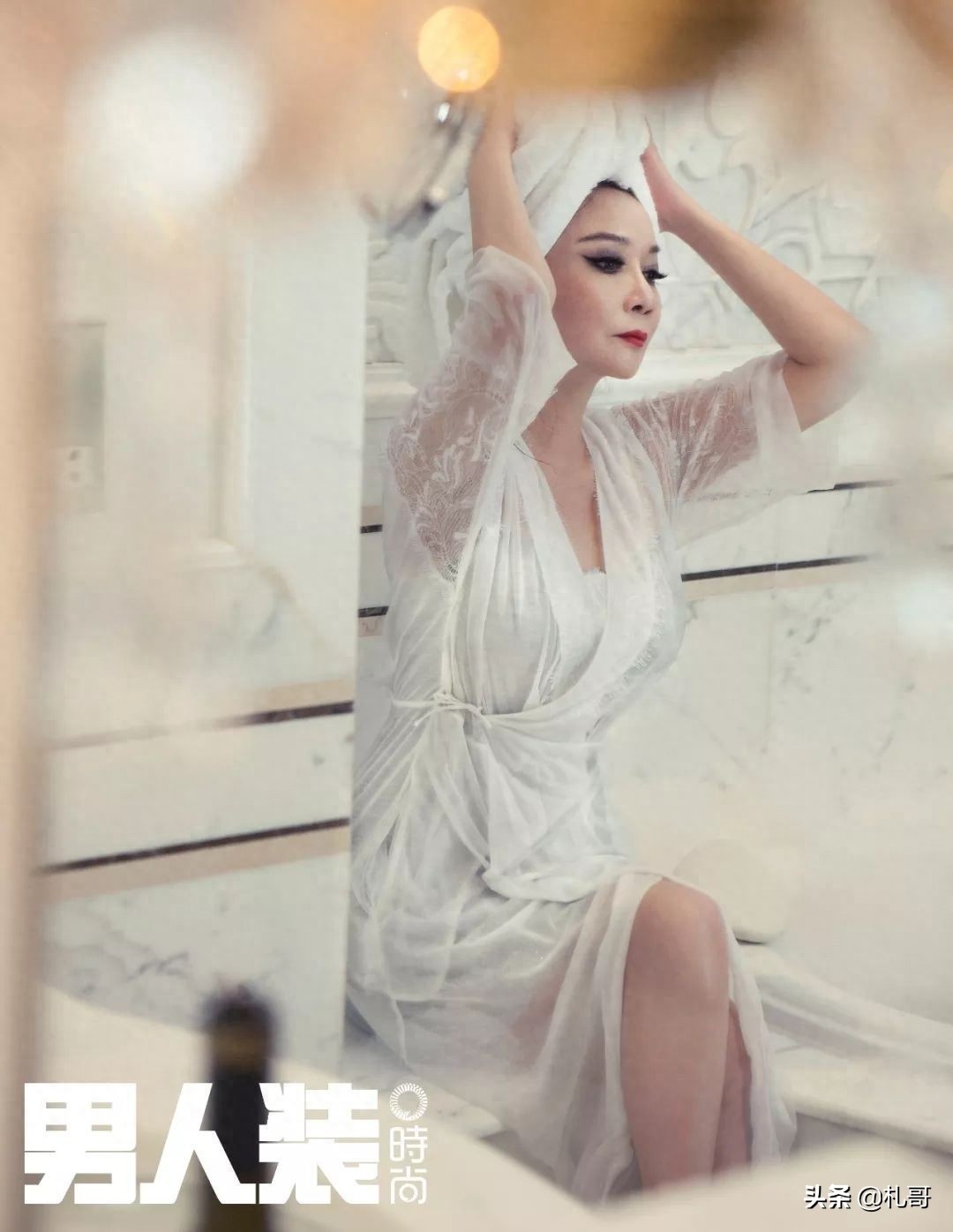 小品演员 蔡明 拍摄《男人装》，性感颠覆你的三观