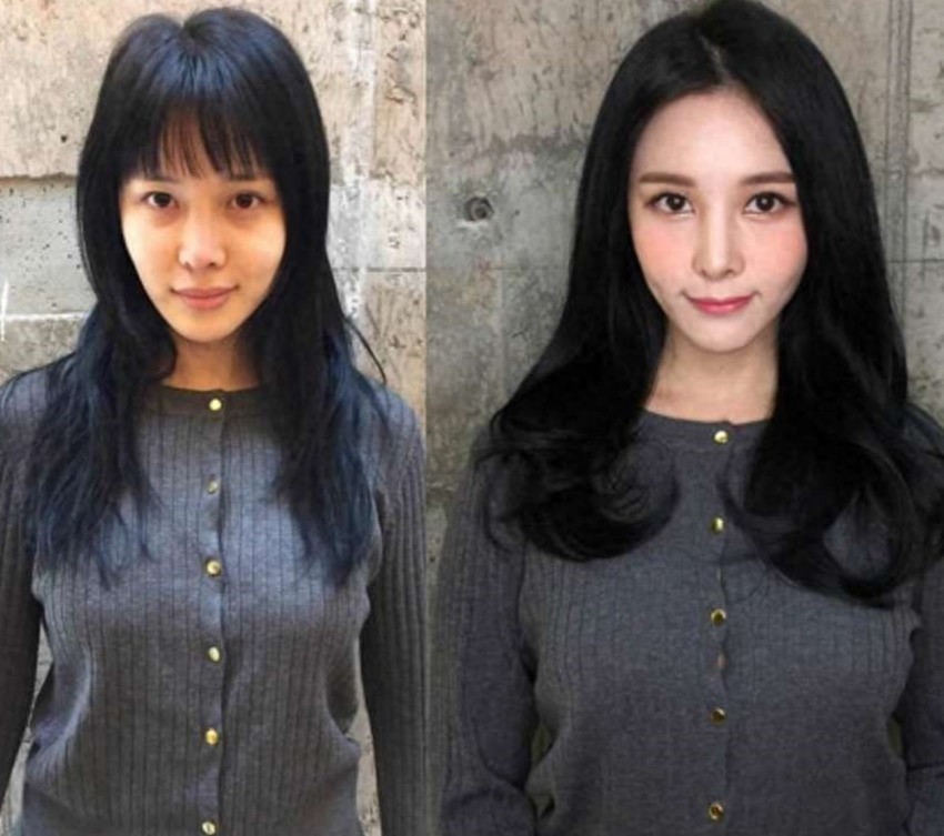 女孩们化妆前后的对比图：看完再也不相信世上有真美女了