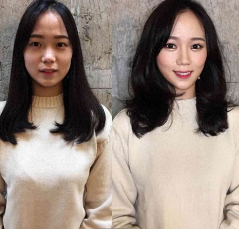 女孩们化妆前后的对比图：看完再也不相信世上有真美女了