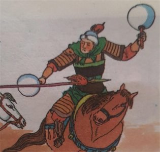 ​《说岳全传》第二十六回：二擒何元庆