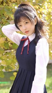 ​甜美青春校服美女美图